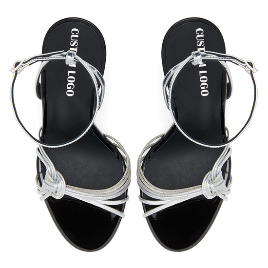 ຂາຍຮ້ອນງູພິມສາຍ wedge sandals (8)